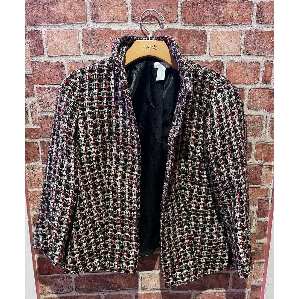 Chicos Women's Size 0‎ 100% Polyester Insides Long Sleeve Winter Suit Jacket